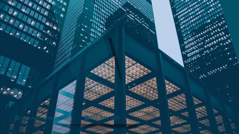 View of modern commercial buildings, representing SMSF opportunities in Australian property loans